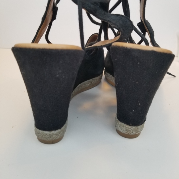 SEYCHELLES Black Whatnot Open Toe Wedge - Picture 6 of 7